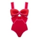 thumbnail image 5 of MKLEKYY Trajes De Baño Mujer Women 1 Piece Swimwear+1 Piece Cover Up Two Piece Vintage Print Swimsuit Monokini Bikini 2 Piece Swimsuits Two Piece Tankini Set 952, 5 of 5