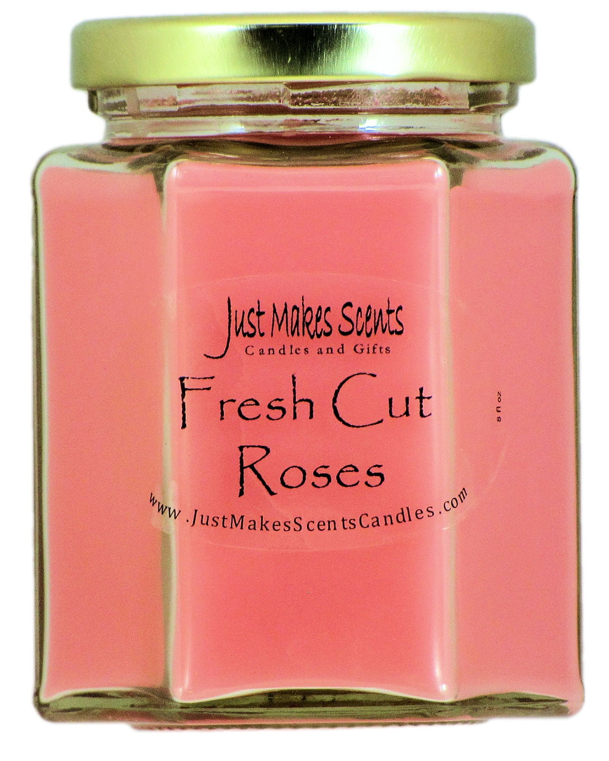 Fresh Cut Roses Candle, 8 oz Hexagon jar