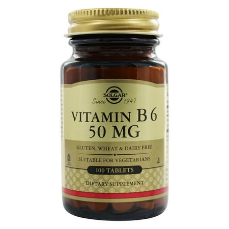 Solgar - Vitamine B6 50 mg. - 100 comprimés