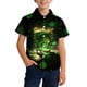 thumbnail image 2 of Blusa y camisa de manga corta con cuello vuelto, moderna e informal, con estampado del Día de San Patricio, con bolsillo, para uniforme escolar, para niños y niñas de 2 a 15 años., 2 of 7