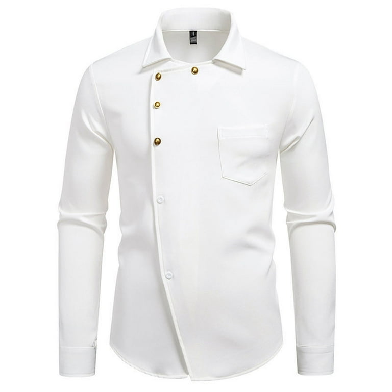 NAFUU Mens Dress Shirts Classic Dress Shirt Comfortable Business Casual  Button Down Shirt Long Sleeve Formal Wear Tailored Fit Stretch Comfort Tops  - Walmart.com