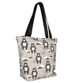 thumbnail image 2 of KLL Tote Bag for Women Cartoon Bear Brown Print Shopping Grocery Reusable Bags for Office School Shopping Travel, 2 of 6