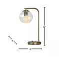 thumbnail image 4 of Hampton Bay Frazier 21.5 in. Antique Brass Table Lamp with USB Port, 4 of 6