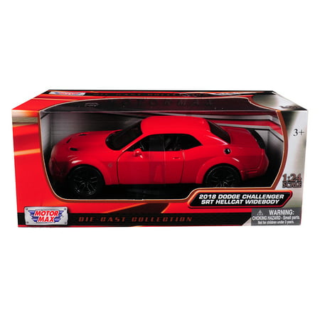 2018 Dodge Challenger SRT Hellcat Widebody Red 1/24 Diecast Model Car by