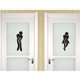 thumbnail image 5 of DIY extraíble hombre mujer baño inodoro baño WC señal, decoración para niños sala de estar decoración del hogar (negro 10), 5 of 5