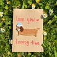 thumbnail image 2 of Fall Decor Outdoor Porch Creative Crochet Greeting Card 2025 New Handmade Cute Knitting Crochet Greeting Cards Knitted Card For Mother's Day And Birthdays, 2 of 3