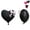 Black, variant on 2 PCS Heart Foil Balloons Bow Party Decorations, 22 Inch Heart Shape Valentine Mylar Balloon for Anniversary Wedding Engagement Bridal Shower Birthday Party
