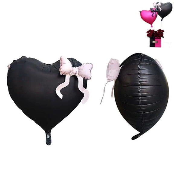 Pink Magenta Heart Balloons Set 57 cm x 90 cm ,