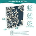 thumbnail image 5 of Elegant Floral Flower 3 Ring Hardcover Binders 1.5" Round Rings for Letter-Size Folder Paper Organizer Pockets for Office Student Recipe 2 Pack, 5 of 9