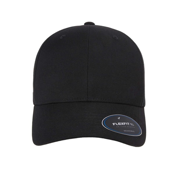Yupoong 6110NU Flexfit Nu Adjustable Cap - BLACK - OS