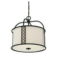 thumbnail image 4 of Matte Black Three Light Pendant from the Rockford Collection, 4 of 7