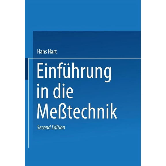 Einführung in Die Meßtechnik, (Paperback)
