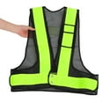 thumbnail image 5 of MLINS High Visibility Safety Vest Adjustable Reflective Vest for Traffic Workers and Outdoor Use Black Size Fits All, 5 of 8