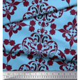 thumbnail image 2 of Soimoi Cotton Duck Fabric Moroccan Damask Fabric Prints by Yard 42 Inch Wide, 2 of 3