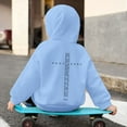 thumbnail image 3 of WOYY Big Boys Graphic Hoodie Fashion Active Hooded Sweatshirt Pullover, Sizes 9-10, 3 of 7