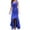 Blue, variant on Rrunsv Formal Dresses for Women Women's Summer Formal Dresses Sleeveless Ruched Bodycon Wedding Guest Maxi Dress Blue,XL