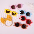 thumbnail image 4 of (Juego De 2) 2022 Nuevo Verano Gafas De Sol Conjunto Estiramiento Diadema Bebé Arco Niños Playa Headwear Accesorios Para El Cabello, 4 of 4