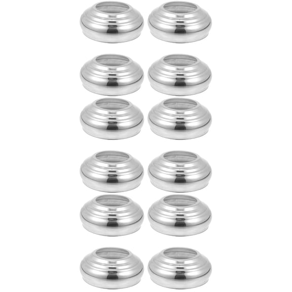 WORGEOUS 12 pcs Flag Pole Holder Bracket Stainless Steel Flag Pole Mounting Display Bracket for Outdoor Walls Truck