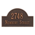 thumbnail image 1 of Whitehall Products 1004OB Standard Wall Two Line Arch Marker Address Plaque, Oil Rubbed Bronze, 1 of 1