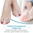 thumbnail image 3 of Vogacara Protector de silicona para dedos de los pies, protectores de tacón alto, funda antidesgaste, ampollas, masajeador de juanetes de Gel, Cuidado de los pies, 3 of 6