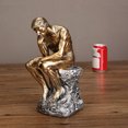 thumbnail image 1 of Adorno De Estatua De Pensador, Figura De Hombre Pensante Resistente A La Abrasión, Amplia Aplicación, Mano De Obra Fina Compacta De 9,8 Pulgadas Para Dormitorio, 1 of 7