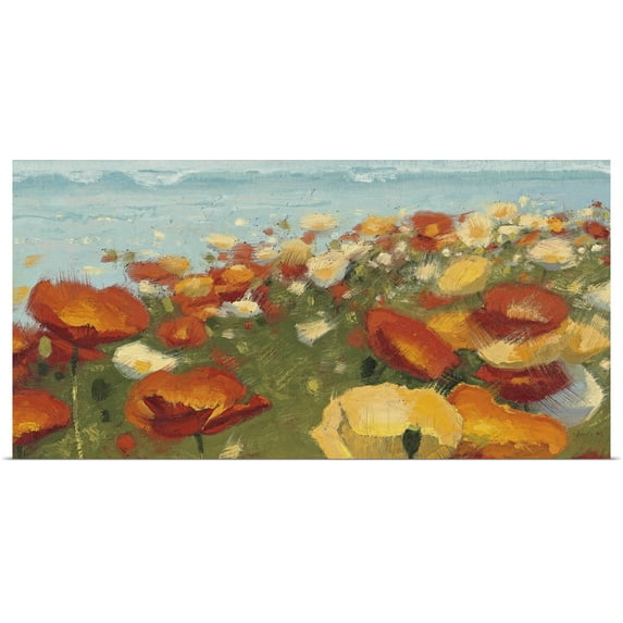 Great BIG Canvas | Rolled Shirley Novak Poster Print entitled Surf's Up