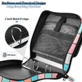 thumbnail image 4 of FORMRS Zipper Binder with Shoulder Strap 2-inch Ring 500 Sheet Capacity File Bag, Colorful Checkered Pattern, 4 of 5