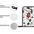thumbnail image 6 of peyaoo Lips high Heels Oven Mitts and Pot Holders Sets for Kitchen 4 Pcs 7""X11"" Heat Resistant Baking Cooking, 6 of 6