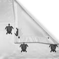 thumbnail image 3 of Ambesonne Turtle Kitchen Curtains, Repeated Crawling Animals, 55"x39", Charcoal Grey and White, 3 of 3