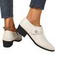 thumbnail image 6 of Willtoo Women's Low Chunky Block Heels Pumps Decor Comfortable Slip-on Heeled Loafers Evening Party Dress Shoes for Office Business, 6 of 6