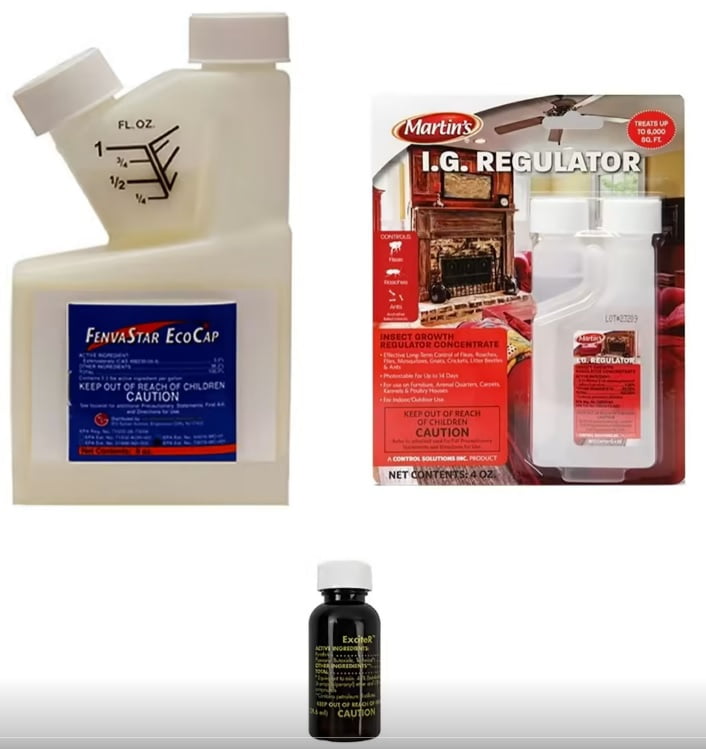 Indoor Flea Combo FenvaStar EcoCap 8 oz Martin's IGR4 oz Exciter Pyrethrin Insecticide1 oz