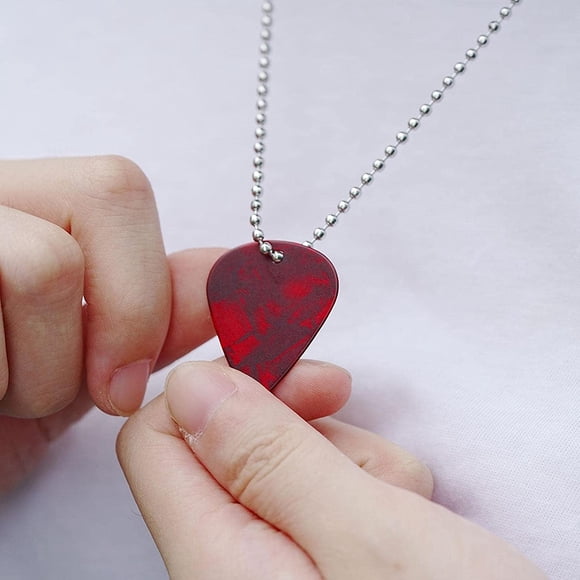 Púas de guitarra, collar, pendientes, púas de acrílico, regalo de joyería para mujeres o hombres