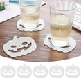 thumbnail image 1 of 5PCS Coasters Illuminating : Pumpkin Shaped LED Perfect For Your Ghostly Gatherings White, 1 of 8