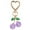 Purple, variant on Cute Cherry Keychain,Kawaii Cherry Purse Charms for Women Car Keys Decor Gifts Accessories (Red)