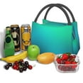 thumbnail image 3 of Balery Green Turquoise Teal Bolsa de Aislamiento Portátil – Bolsa de Almuerzo con Forro de Aluminio Mejorado, Funda Impermeable y Fácil de Limpiar para Picnic y Caja de Almuerzo, 3 of 6