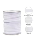 thumbnail image 2 of Double Fold Bias Tape Bias Binding Tape for Sewing, Seaming, Hemming, Piping, Quilting, 1/2 Inch x 50 m(white), 2 of 3