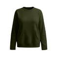 thumbnail image 4 of Paiwinds Oversized Sweatshirts for Women, Crewneck Solid Color Long Sleeve Tops with Front Pocket, Loose Fit Fall Winter Tunic Shirts, 4 of 6