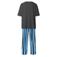 thumbnail image 6 of XIYON Women's Pajama Set Plus Size Pajamas Short Sleeve Tee And Striped Pants Sets Sleepwear Loungewear, 6 of 6