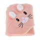 thumbnail image 1 of Toalla de baño con capucha de 1 pieza de Unique Bargains, toalla de secado rápido, color rosa, 1 of 5