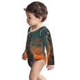 Adobk Sunset Prairie Meditating Horse Print Baby LongSleeve Bodysuit