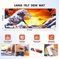 thumbnail image 3 of Gaming Office Mouse Pad Large Table Pads PC Keyboard Waterproof and Non-Slip 31.5 x 11.8inches 3mm Thick XL,XXL Rubber Table Mat Sunset at Sea Wave Mouse Pads, 3 of 6