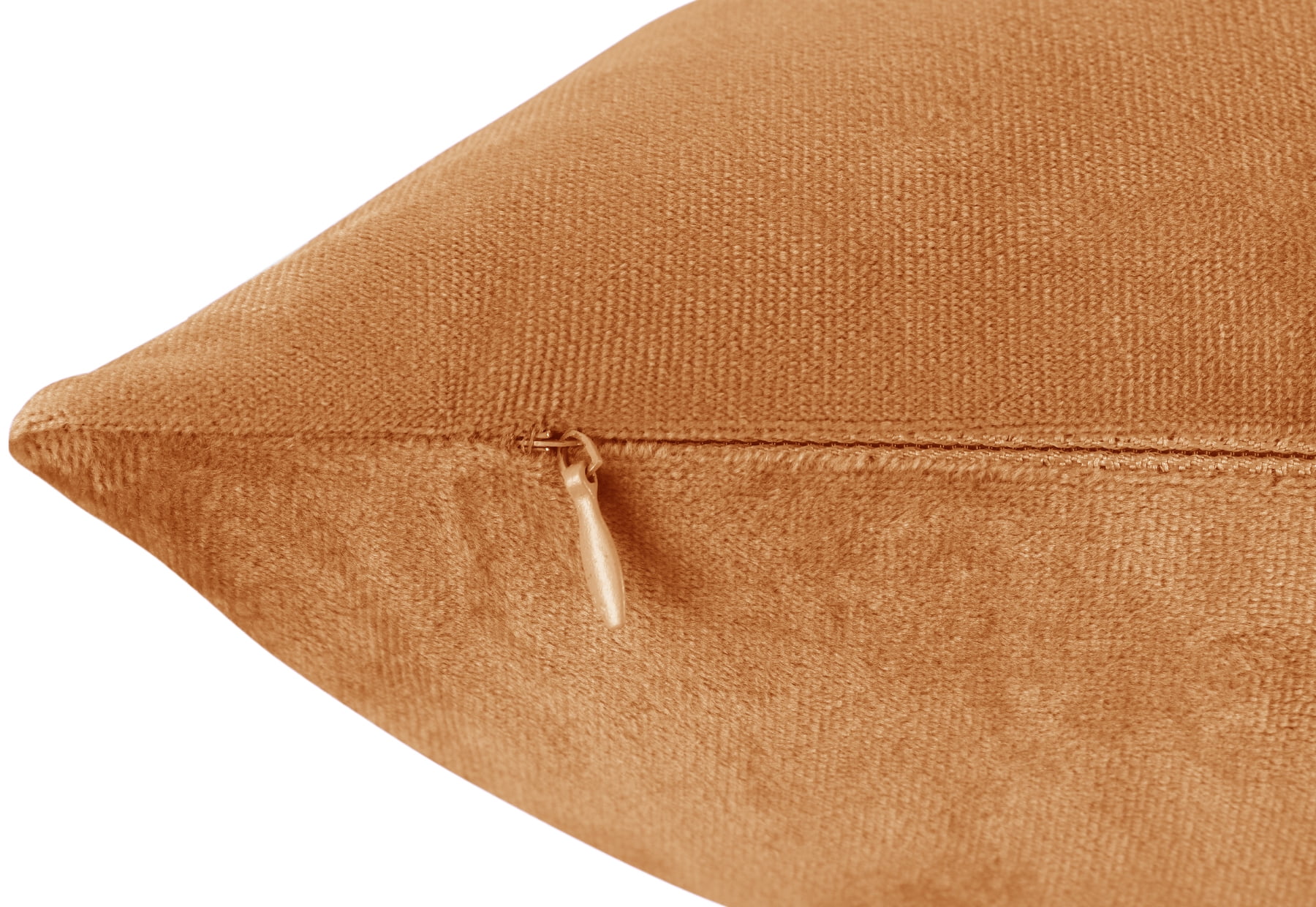 Clara Clark Plush Solid Decorative Microfiber Square Throw Pillow Cover with Throw Pillow Insert for Couch, Rust, 26"x26"", 4 Piece Decorative Soft Throw Pillow Set