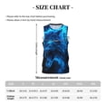 thumbnail image 4 of Naloa Ice Blue Fire Wolf Basketball Jersey Reversible Men's Mesh Athletic Sports Shirts Training Practice S-4XLLarge, 4 of 6