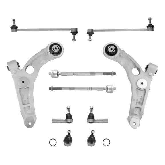 maXpeedingrods 10Pc Suspension Kit for Jeep Cherokee 2014-2018 FWD with Off-Road Package, Front Lower Control Arm with Lower Ball Joint Sway Bar Link Outer Inner Tie Rod