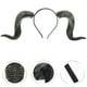 thumbnail image 4 of Diadema de cuerno de oveja: diadema de cuerno gótico para disfraz de Halloween, accesorio para el cabello de cuernos de PU para fiestas de cosplay para hombres y mujeres., 4 of 7