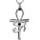 Jinsinto Necklace Gift for Women Girls 925 Sterling Silver Ankh Cross Eye of Horus/Animal Cat/Celtic Owl/Ankh Triangle Necklace for Mens Jewelry Best Gift Ideal for Christmas