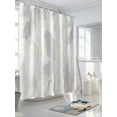 thumbnail image 3 of Gray Gradient Marble Shower Curtain, Golden Lines Modern Abstract Waterproof Shower Curtain Set with 12 Hooks Lightweight Washable Fabric Shower Curtains for Bathroom 60x72 Inches, 3 of 6