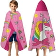 thumbnail image 6 of Kids Bath Towels Cartoon Girls Bath Towels 50" x 30" Bath Towels for Girls Kid Hooded Bath Towel Pink Bath Towels for Kids Unicorn Girls hooded bath towels for kids ages 4-8, 6 of 6