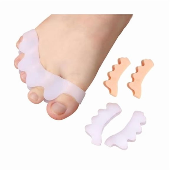 Toe Separators Kids Corrector for Pedicure: Enhanced by Soft Gel Spacers(2 Pairs )