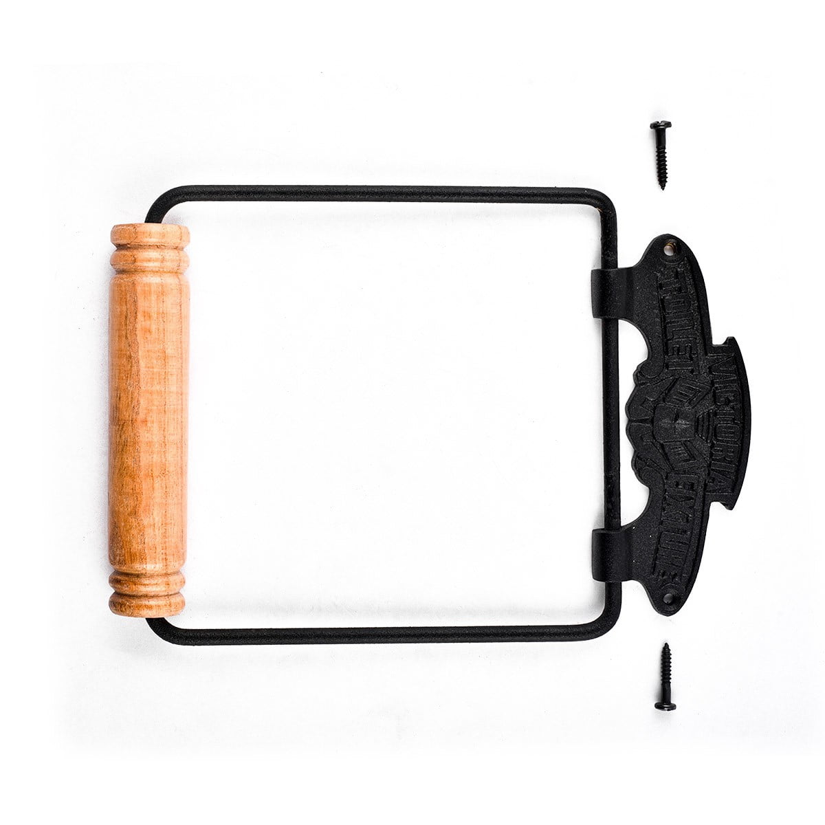 Renovators Supply Toilet Paper Holder Stand Wall Mount 7.9"Black Aluminum Toilet Paper Roll Holder w/Screws